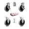Service Caster 5 Inch Thermoplastic Wheel Top Plate Caster Set with 2 Brakes 2 Rigid SCC SCC-05S510-TPRS-SLB-2-R-2 - alternate 4